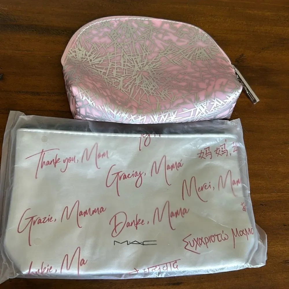 Mac 2 cosmetic bags limited edition NEW